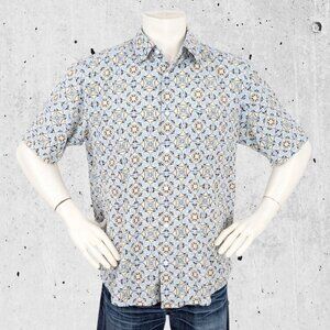 Jhane Barnes Shirt Size Large Wild Geometric